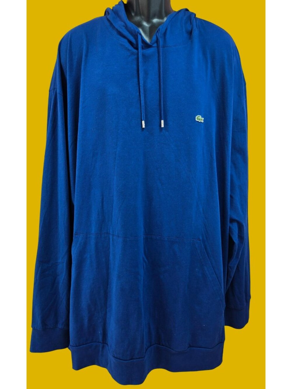 Lacoste Mens Blue Pullover Hoodie Sweatshirt 5XLB